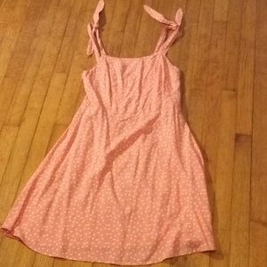 SO Peach & White Polkadot Sundress